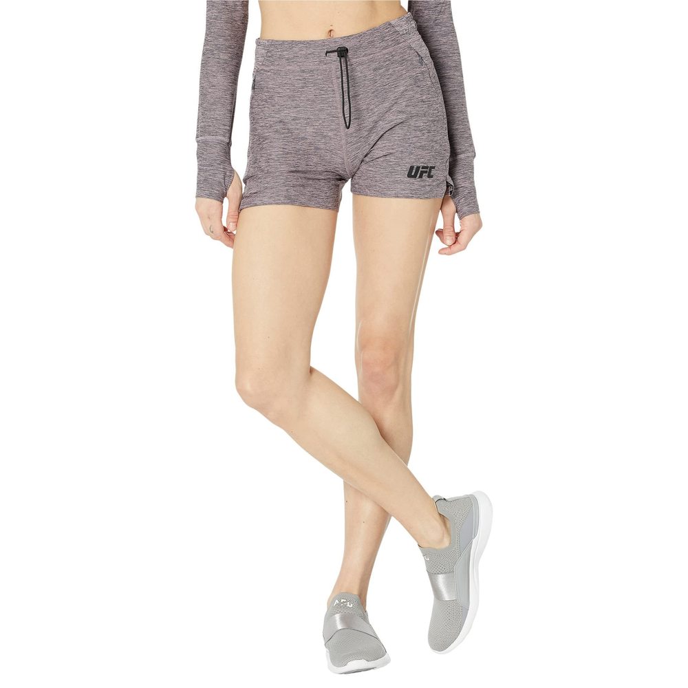 UFC Womens 4" Tech Workout Shorts Blushing Rose MD 4